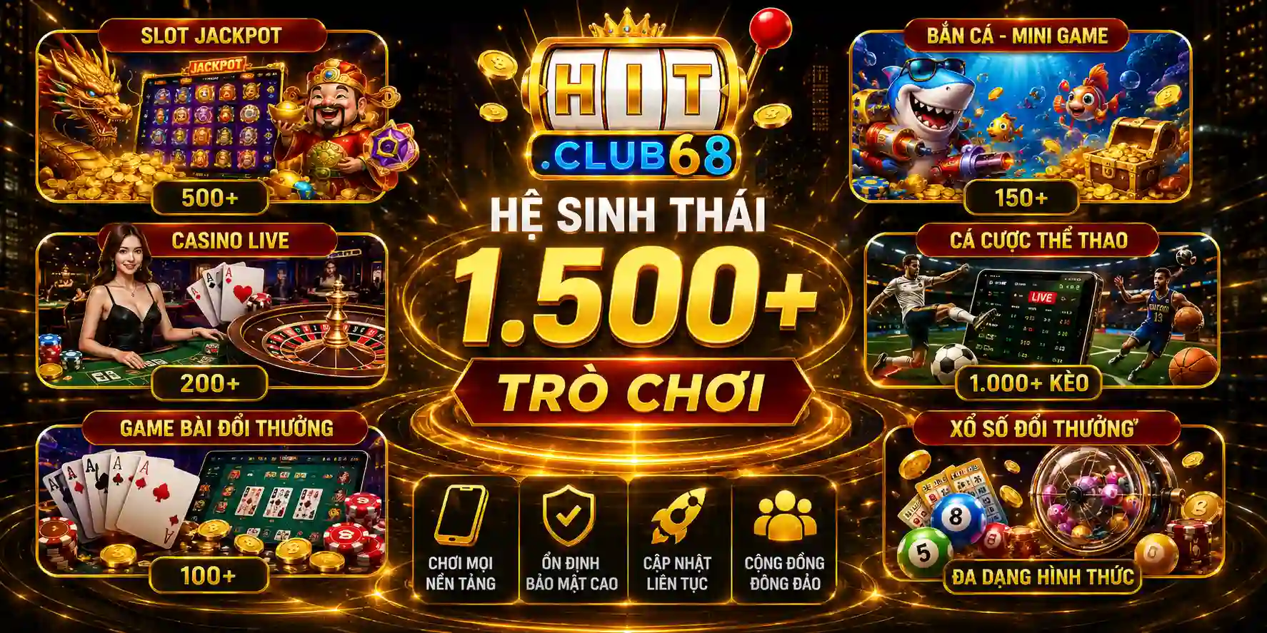 Giới thiệu Hitclub với hệ sinh thái 1.500+ trò chơi