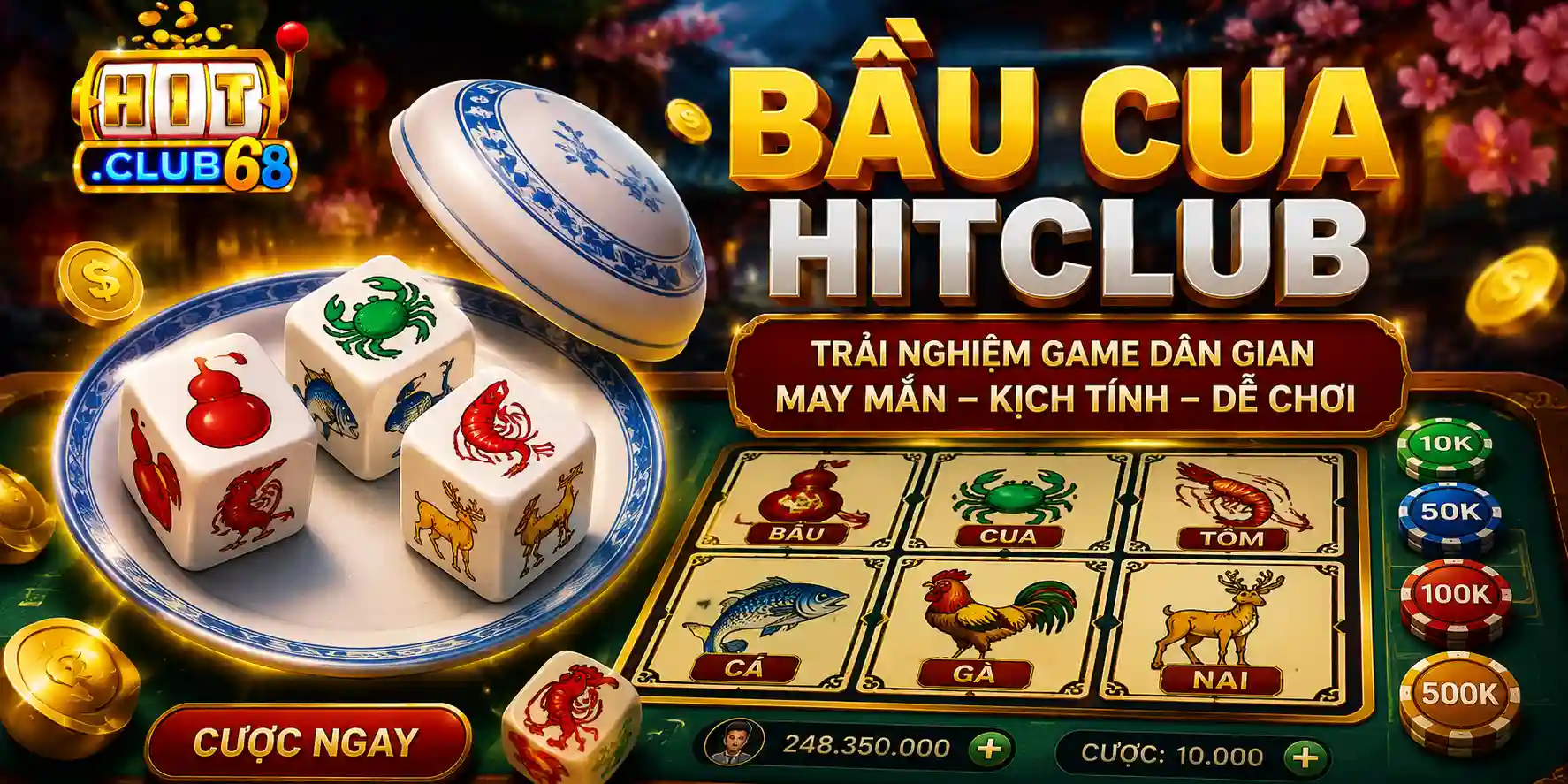 Đôi nét sơ lược về trò chơi Bầu cua Hitclub